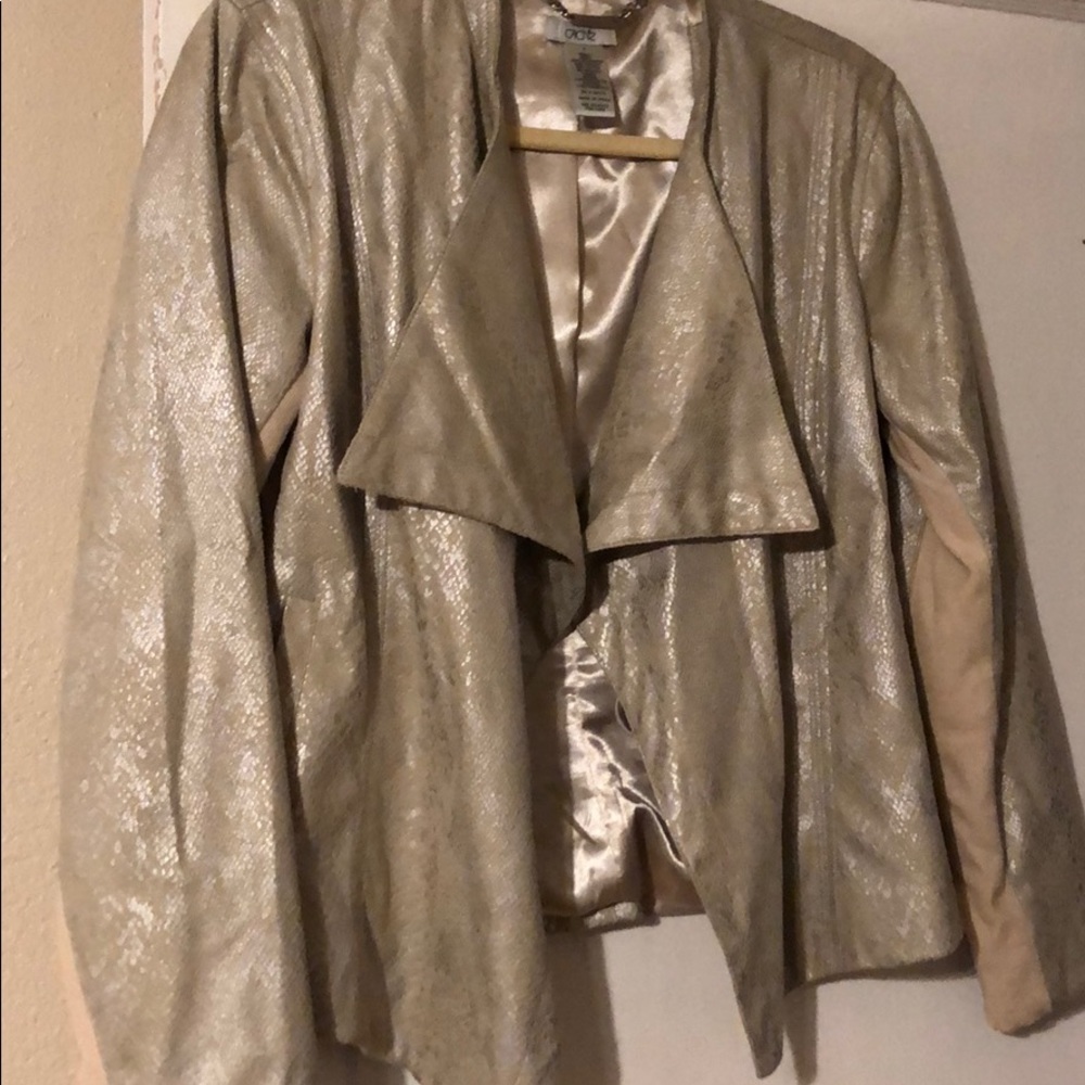 Polyester short blazer